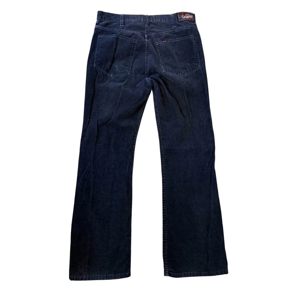 Gap Pioneer‎ Corduroy Pants Mens 34 Navy Blue Good Vintage Straight Leg 70s-80s